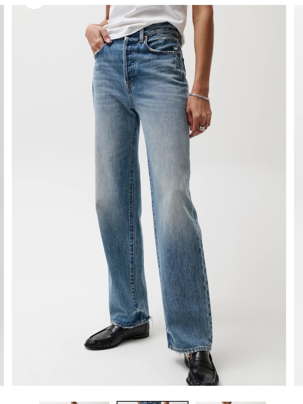 Pistola Cassie Super High Rise Straight Jeans
